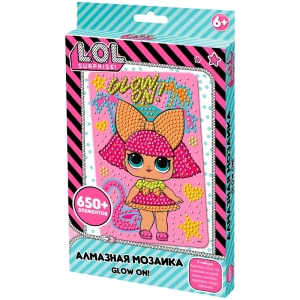 Алмазная мозаика LOL surprise "Glow on", 10*15см