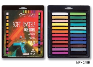 Пастель мягкая квадратная 24 цвета в блистере