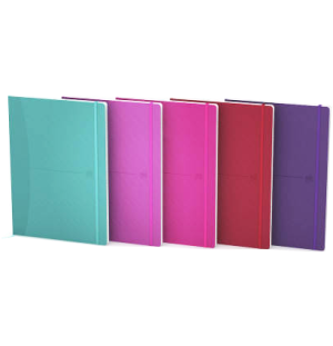 Блокнот OXFORD Office Signature B5 80л клетка мягкая обложка ассорти яркие цвета,