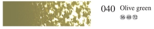 Пастель мягкая профессиональная квадратная цвет № 040 оливковый зеленый
