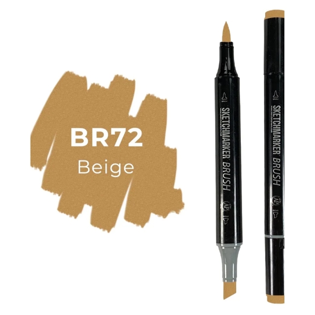 Маркер SKETCHMARKER Brush двухсторонний на спирт.основе цв.BR72 Бежевый