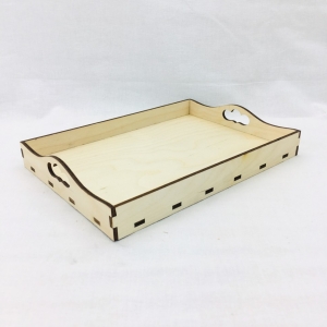 Заготовка для декорирования поднос деревянный 18х25х4см,