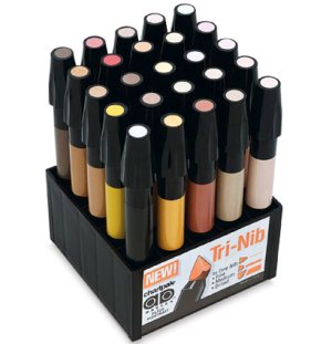 набор маркеров CHARTPAK PORTRAIT (портрет) 25 шт.,