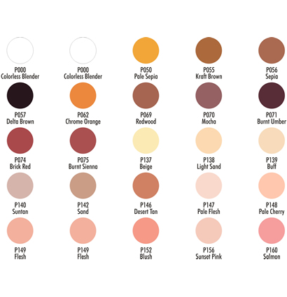 Купить набор маркеров для графики и скетчинга Chartpak AD Markers 25 Portrait 25 маркеров телесных оттенков в интернет-магазине товаров для скетчинга и рисования ArtCraft.Space