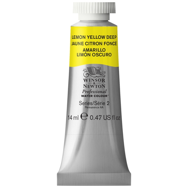 Акварель художественная Winsor&Newton "Professional", 14мл, туба, насыщенно-желтый лимон