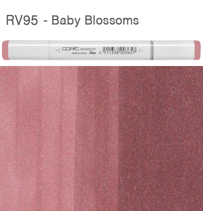 Маркер с кистью Copic Sketch RV95 Baby Blossoms / Детские Цветы поштучно купить в официальном магазине Копик Клаб ArtCraft.Space с доставкой по всему миру