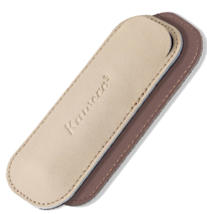 Чехол для ручек KAWECO ECO кожаный для 2 ручек Sport кремовый,