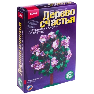 Набор для плетения из бисера и пайеток - Дерево счастья Lori "Цветущий каштан"