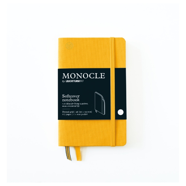 Блокнот Leuchtturm1917 Monocle A6 (9x15см.) 80г/м2 - 128 стр. в точку, мягкая обложка, цвет: Желтый