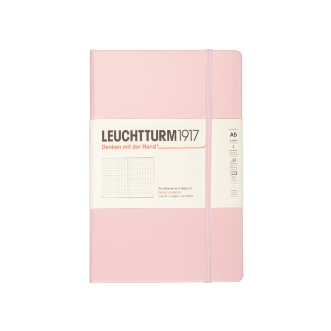Блокнот Leuchtturm1917 Classic A5 (14.5x21см.) 80г/м2 - 251 стр. в точку, твердая обложка, цвет: Пудровый