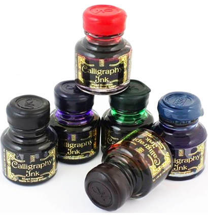 Набор чернил для письма и рисования Manuscript Gift Ink Set 6 цветов во флаконах по 30 мл купить в художественном магазине ArtCraft.Space с доставкой по РФ и СНГ