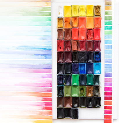 Акварель "Белые Ночи" Невская Палитра 36 цветов в кюветах, кейс с палитрой купить в художественном магазине ArtCraft.Space с доставкой по РФ и СНГ