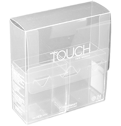 Пенал-кейс для маркеров Touch Brush / Twin ShinHan Art белый на 24 штуки прозрачный купить в магазине маркеров и товаров для рисования ArtCraft.Space с доставкой по РФ и СНГ