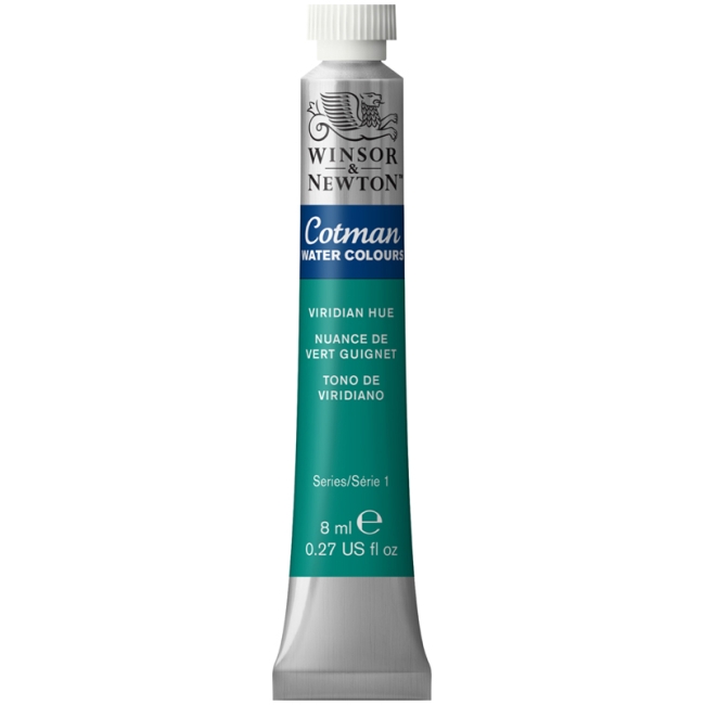 Акварель художественная Winsor&Newton "Cotman", 8мл, туба, виридиан