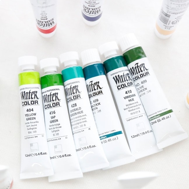 Краска акварельная SH WATER COLOR PRO туба 7,5мл №408 фиолетовый 7,5 мл  3шт/упак,