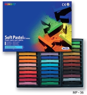 Пастель мягкая квадратная 36 цветов в картонной коробке