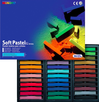 Пастель Mungyo Artists Soft Pastel сухая квадратная 36 цветов купить в художественном магазине ArtCraft.Space с доставкой по всему миру