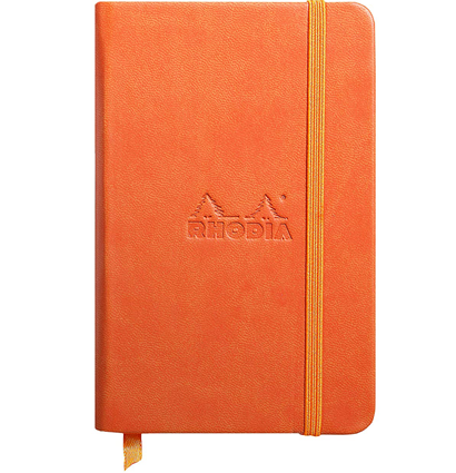 Блокнот Rhodiarama в линейку твердая обложка апельсиновый А6 / 96 листов / 90 гм купить в художественном магазине ArtCraft.Space