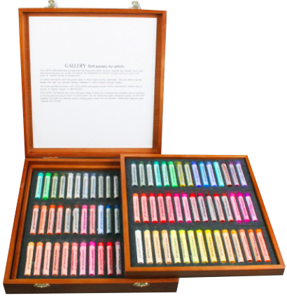 Пастель Mungyo Gallery Extra Fine Soft Pastel сухая круглая 90 цветов профессиональная в деревянном кейсе купить в магазине ArtCraft.Space с доставкой по всему миру