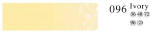 Пастель профессиональная сухая полутвёрдая квадратная цвет № 096 слоновая кость