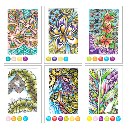 Цветовая карта (раскраска-склейка) Chameleon Zen / Дзен