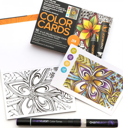 Цветовая карта (раскраска-склейка) Chameleon Zen / Дзен