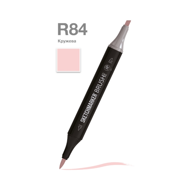 Маркер SKETCHMARKER Brush двухсторонний на спирт.основе цв.R84 Кружева