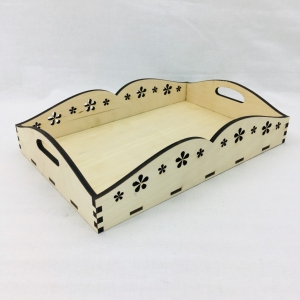 Заготовка для декорирования поднос деревянный 20х30х6,3см,