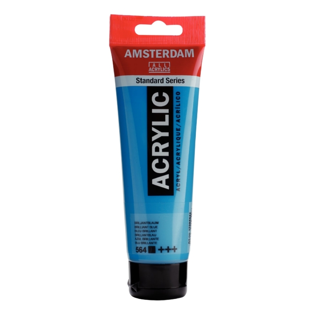 Краска акриловая Amsterdam туба 120мл №564 Синий бриллиантовый