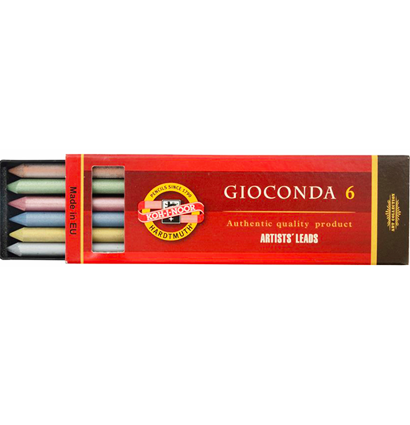 Грифели для цанговых карандашей Koh-I-Noor Gioconda 5.6 мм металлик 6 цветов купить в художественном магазине ArtCraft.Space