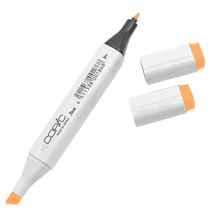 Маркер  Copic YR02 Light Orange / Оранжевый Светлый поштучно купить в официальном магазине Копик Клаб ArtCraft.Space с доставкой по всему миру