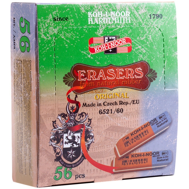 Ластик Koh-I-Noor "Blue Star" 60 скошенный для карандашей и чернил из каучука купить в художественном магазине ArtCraft.Space Ластик Koh-I-Noor "Blue Star" 60 скошенный для карандашей и чернил из каучука купить в художественном магазине ArtCraft.Space