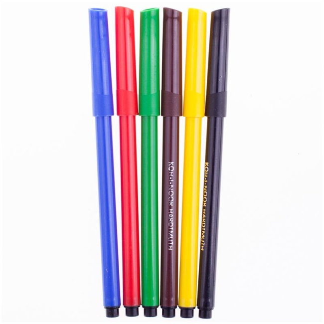 Фломастеры смываемые Koh-I-Noor Утята набор 6 цветов купить в магазине маркеров ArtCraft.Space Фломастеры смываемые Koh-I-Noor Утята набор 6 цветов купить в магазине маркеров ArtCraft.Space