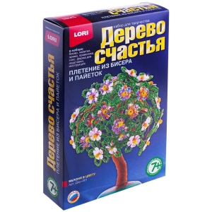Набор для плетения из бисера и пайеток - Дерево счастья Lori "Яблоня в цвету"