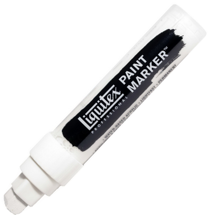 Маркер акриловый Liquitex Paint Marker широкий 15 мм 432 белила титановые купить в магазине маркеров ArtCraft.Space