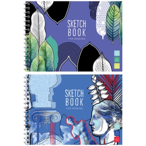 Скетчбук-блокнот 60л., А5 ArtSpace "Искуство в деталях", на гребне, 120г/м2