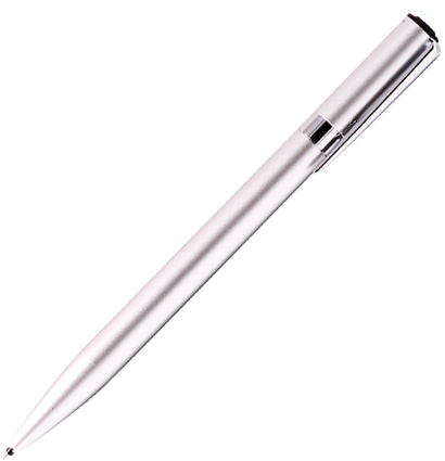 Ручка шариковая автоматическая Tombow ZOOM L105 City черная (корпус серебряный, линия 0.7мм)ПОД ЗАКА,