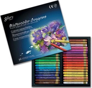 Акварельные профессиональные пастельные мелки, 36 цветов в картонной коробке