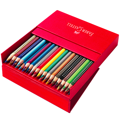 Набор цветных карандашей Faber Castell Colour Grip 36 цветов в пенале купить в магазине ArtCraft.Space с доставкой по всему миру