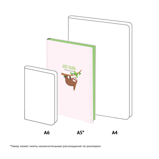 Ежедневник недатир. A5, 136л., кожзам, Greenwich Line "Vision. Just enjoy", тон. блок