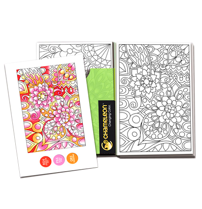 Рельефная цветовая карта (склейка) Chameleon Floral Patterns / Цветочные узоры