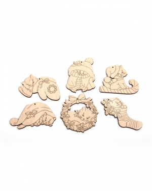 Набор заготовок для декорирования Котята 8-9см,