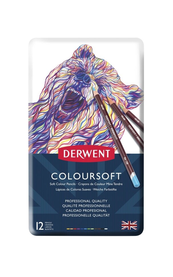 Набор цветных карандашей Coloursoft 12 цветов в металлической упаковке купить в художественном магазине ArtCraft.Space с доставкой по РФ и СНГ