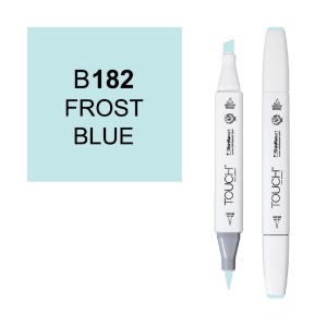 Маркер двухсторонний спиртовой TOUCH TWIN BRUSH B182 Синий морозный Маркер двухсторонний спиртовой TOUCH TWIN BRUSH B182 Синий морозный