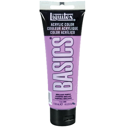 Краска акриловая Liquitex Basics №590 фиолетовый бриллиантовый 118 мл купить в художественном магазине ArtCraft.Space с доставкой по всему миру