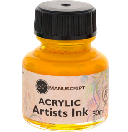 Тушь акриловая художественная Manuscript Acrylic Inc во флаконе 30 мл купить в магазине ArtCraft.Space