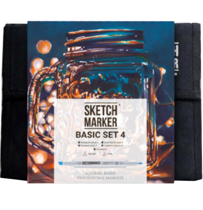 Набор маркеров Скетчмаркер / Sketchmarker "Basic 4 - Базовый набор" 36 цветов в сумке купить в магазине ArtCraft.Space с доставкой по всему миру