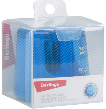 Точилка электрическая Berlingo Round X пластиковая с одним отверстием купить в художественном магазине ArtCraft.Space с доставкой по РФ и СНГ Точилка электрическая Berlingo Round X пластиковая с одним отверстием купить в художественном магазине ArtCraft.Space с доставкой по РФ и СНГ