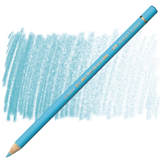 Карандаш художественный Faber-Castell "Polychromos", цвет 154 светло-кобальтовая бирюза