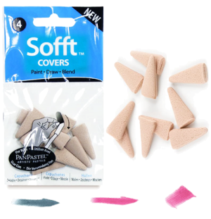 Набор насадок треугольных №4 для пастельн.мастихина, поролоновые, 10 шт.